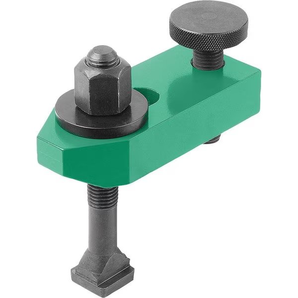 Clamp Strap Adjustable With Screw M16X125, D1=M16, G=16, L=125, B=50, Carbon Steel, Kipp, Mfr#: K0003.1616